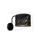 Wall lamps - Milagro Wall lamp SENSO Black/Gold 1xE27 MLP7290 - product 6