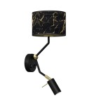Reading wall lamps - Milagro Wall lamp SENSO Black/Gold 1xE27 + 1x mini GU10 MLP7291 - product 1