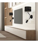 Reading wall lamps - Milagro Wall lamp SENSO Black/Gold 1xE27 + 1x mini GU10 MLP7291 - product 4