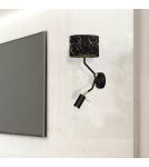 Reading wall lamps - Milagro Wall lamp SENSO Black/Gold 1xE27 + 1x mini GU10 MLP7291 - product 5