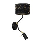 Reading wall lamps - Milagro Wall lamp SENSO Black/Gold 1xE27 + 1x mini GU10 MLP7291 - product 9