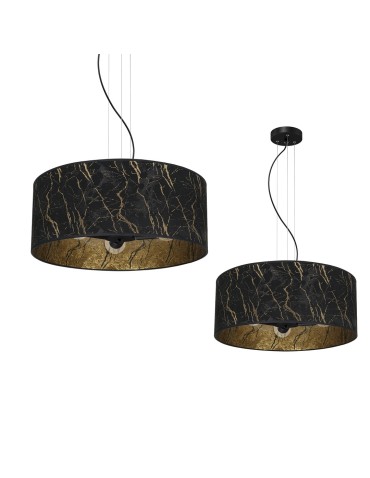 Milagro SENSO Black/Gold 3xE27 pendant lamp MLP7298
