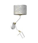 Reading wall lamps - Milagro Wall lamp SENSO White/Gold 1xE27 + 1x mini GU10 MLP7302 - product 1
