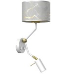 Reading wall lamps - Milagro Wall lamp SENSO White/Gold 1xE27 + 1x mini GU10 MLP7302 - product 7