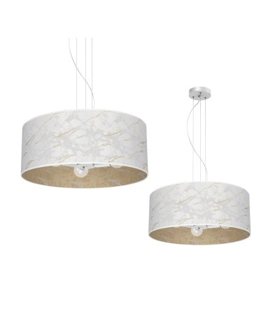 Milagro Lampa wisząca SENSO White/Gold 3xE27 MLP7309