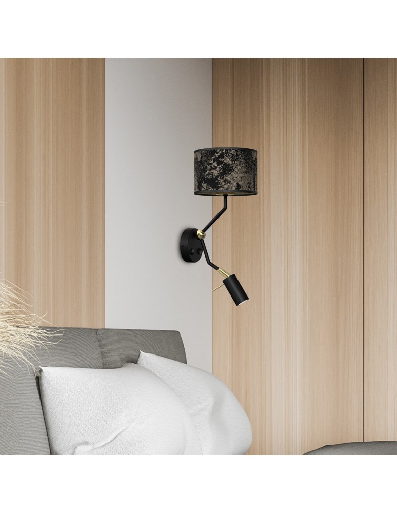 Reading wall lamps - Milagro Wall lamp SATINO GOLD 1xE27+1x mini GU10 MLP7313 - product kolory-swiatla.pl 4