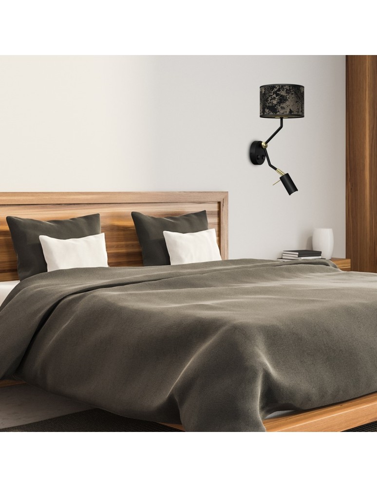 Reading wall lamps - Milagro Wall lamp SATINO GOLD 1xE27+1x mini GU10 MLP7313 - product kolory-swiatla.pl 5