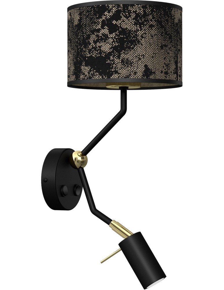 Reading wall lamps - Milagro Wall lamp SATINO GOLD 1xE27+1x mini GU10 MLP7313 - product kolory-swiatla.pl 8