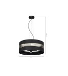 Product categories - Milagro ULTIMO BLACK 3xE27 Pendant Lamp MLP7342 - product 9