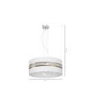Product categories - Milagro ULTIMO WHITE 3xE27 Pendant Lamp MLP7353 - product 9