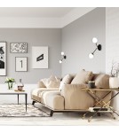 Milagro Kinkiet JOY BLACK / GOLD 2xE14 MLP7458