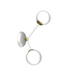 Milagro Kinkiet JOY WHITE / GOLD 2xE14 MLP7462