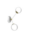 Milagro Wall lamp JOY WHITE / GOLD 2xE14 MLP7462
