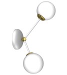 Milagro Kinkiet JOY WHITE / GOLD 2xE14 MLP7462