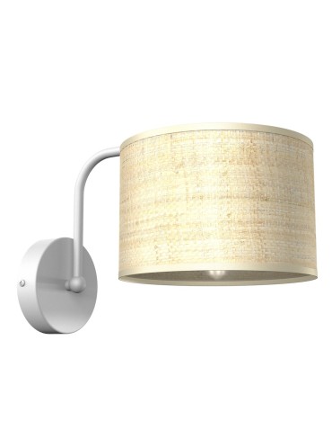 Milagro Kinkiet MARSHALL WHITE / RATTAN 1xE27 MLP7482