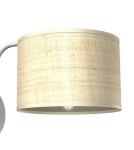 Wall lamps with lampshade - Milagro Wall lamp MARSHALL WHITE / RATTAN 1xE27 MLP7482 - product 2