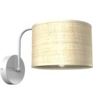 Wall lamps with lampshade - Milagro Wall lamp MARSHALL WHITE / RATTAN 1xE27 MLP7482 - product 8