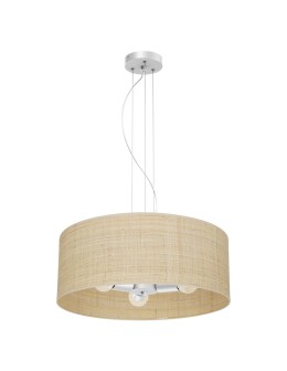 Milagro Lampa wisząca MARSHALL WHITE / RATTAN 3xE27 MLP7490