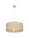 Milagro Lampa wisząca MARSHALL WHITE / RATTAN 3xE27 MLP7490