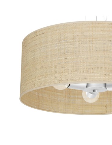 Milagro MARSHALL WHITE / RATTAN pendant lamp 3xE27 MLP7490 - product 2