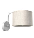 Wall lamps with lampshade - Milagro Wall lamp LINO WHITE / LEN 1xE27 MLP7493 - product 1