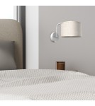 Wall lamps with lampshade - Milagro Wall lamp LINO WHITE / LEN 1xE27 MLP7493 - product 3