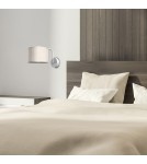 Wall lamps with lampshade - Milagro Wall lamp LINO WHITE / LEN 1xE27 MLP7493 - product 4