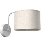 Wall lamps with lampshade - Milagro Wall lamp LINO WHITE / LEN 1xE27 MLP7493 - product 8