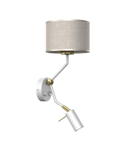 Milagro Wall lamp LINO WHITE / LEN 1xE27 + 1x mini GU10 MLP7494