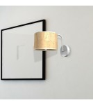 Wall lamps with lampshade - Milagro Wall lamp CORK White/Cork 1xE27 MLP7515 - product 3