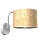 Wall lamps with lampshade - Milagro Wall lamp CORK White/Cork 1xE27 MLP7515 - product 7