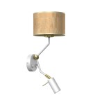 Reading wall lamps - Milagro Wall lamp CORK White/Cork 1xE27 + Mini GU10 MLP7516 - product 1