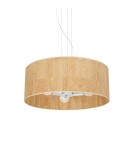 Boho pendant lamps - Milagro CORK White/Cork pendant lamp 3xE27 MLP7523 - product 3
