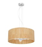 Boho pendant lamps - Milagro CORK White/Cork pendant lamp 3xE27 MLP7523 - product 4