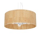 Boho pendant lamps - Milagro CORK White/Cork pendant lamp 3xE27 MLP7523 - product 5