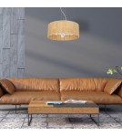 Boho pendant lamps - Milagro CORK White/Cork pendant lamp 3xE27 MLP7523 - product 7