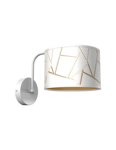 Milagro Wall lamp ZIGGY WHITE White/Gold 1xE27 MLP7561