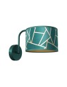 Milagro Wall lamp ZIGGY GREEN Gold/Bottle green 1xE27 MLP7572