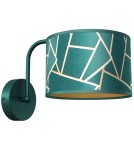 Wall lamps with lampshade - Milagro Wall lamp ZIGGY GREEN Gold/Bottle green 1xE27 MLP7572 - product 8