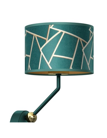 Milagro Kinkiet ZIGGY GREEN Gold/Bottle green  1xE27+1x mini GU10 MLP7573 - produkt 2