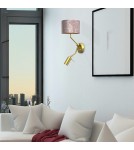 Reading wall lamps - Milagro Wall lamp ZIGGY PINK Gold/Pink 1xE27 + 1x mini GU10 MLP7584 - product 4