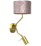 Reading wall lamps - Milagro Wall lamp ZIGGY PINK Gold/Pink 1xE27 + 1x mini GU10 MLP7584 - product 8