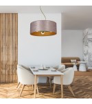 Pink pendant lamps - Milagro ZIGGY PINK Gold/Pink 3xE27 pendant lamp MLP7591 - product 4