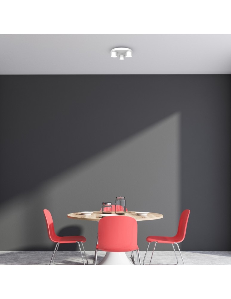 Ceiling spotlights - Milagro DIXIE White 3xGX53 MLP7541 ceiling lamp. - product kolory-swiatla.pl 4