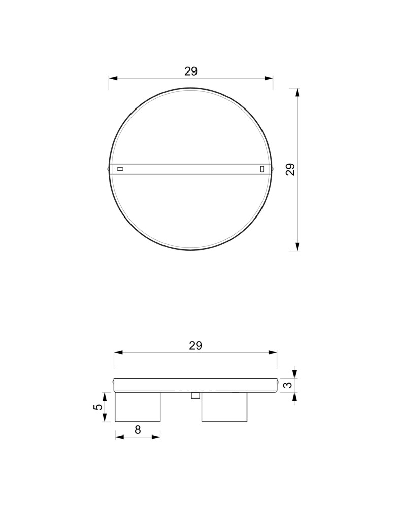 Ceiling spotlights - Milagro DIXIE White 3xGX53 MLP7541 ceiling lamp. - product kolory-swiatla.pl 10