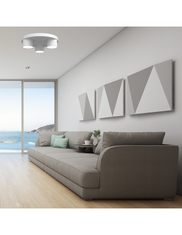 Ceiling spotlights - Milagro DIXIE White 3xGX53 MLP7541 ceiling lamp. - product kolory-swiatla.pl 12