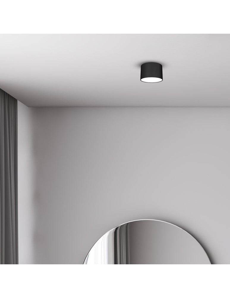 Round ceiling luminaires - Milagro DIXIE Black 1xGX53 MLP7543 ceiling lamp. - product kolory-swiatla.pl 3