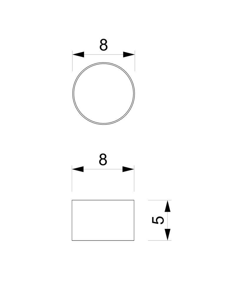 Round ceiling luminaires - Milagro DIXIE Black 1xGX53 MLP7543 ceiling lamp. - product kolory-swiatla.pl 8