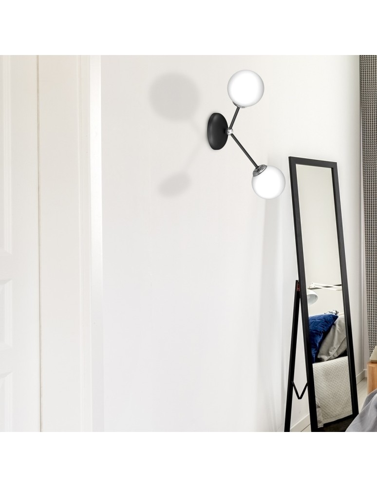 Milagro Kinkiet JOY BLACK 2xE14 MLP7526 Milagro Kinkiet JOY BLACK 2xE14 MLP7526