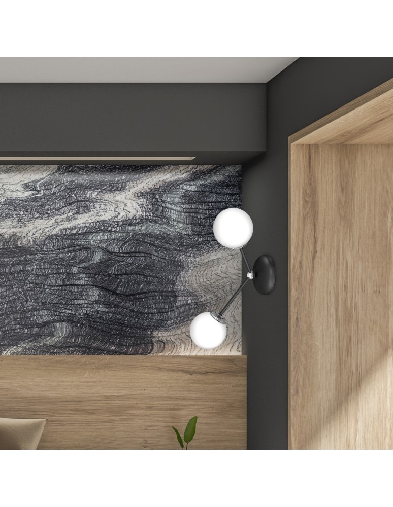 Milagro Kinkiet JOY BLACK 2xE14 MLP7526 Milagro Kinkiet JOY BLACK 2xE14 MLP7526